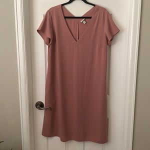 A new day dusty Rose dress with pockets